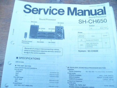 Technics ch650 sound - technics, sh-ch650