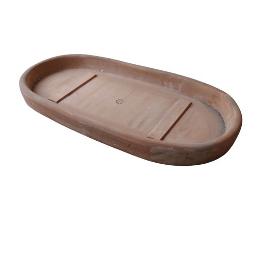 Sottovaso ovale terracotta - ovale, in