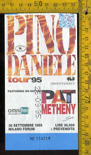 Biglietto Musica Concerto Pino Daniele Tour 1995 Pat Metheny Milano fb 371