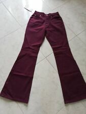 Jeans donna rosso porpora vita