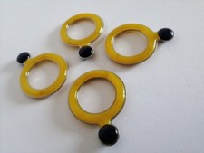 4x Rarissimi anelli tovaglioli postmoderni/pop-art Matteo Thun per WMF cca 1990