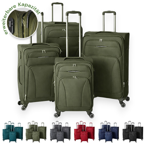 Set valigie pezzi con - set,
