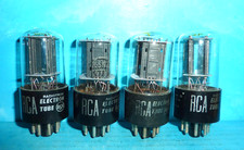 4 tubi RCA 6SN7GTB piastre
