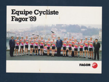 CYCLISME carte Equipe cycliste