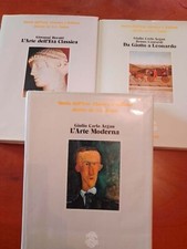 Giulio Carlo Argan	STORIA DELL'ARTE CLASSICA E ITALIANA – 3 Volumi	1978