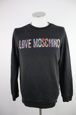 MOSCHINO LOVE FELPA UOMO TG S SWEATSHIRT MAN ITALY VINTAGE COTONE LOGO