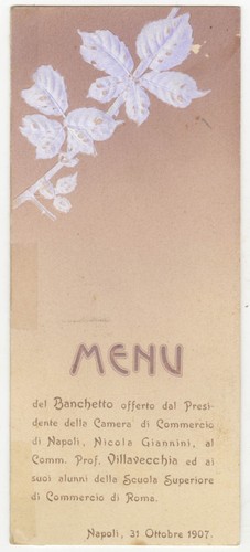 Menu banchetto offerto dal - menu,