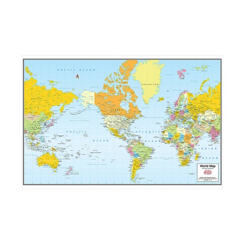 Mappa del mondo gigante - del,