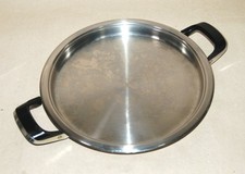 AMC Griddle 1,2 L 28 cm acciaio inox piastra grill padella padella grill padella