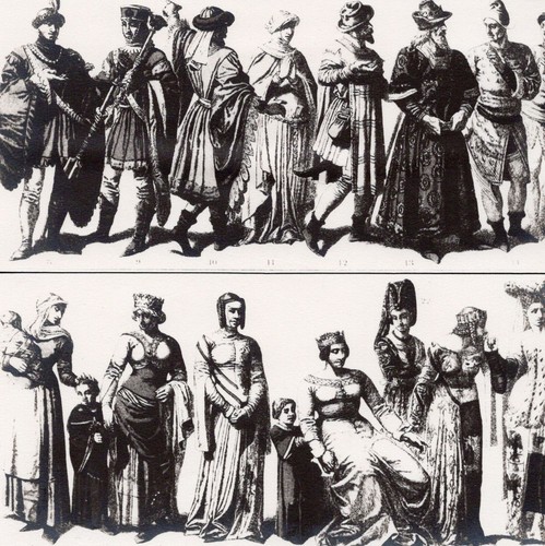 Costume medievale francese - costume,