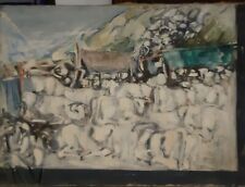 Giuseppe Grosso - Alpeggio 1964 - 100x70 - Olio su tela