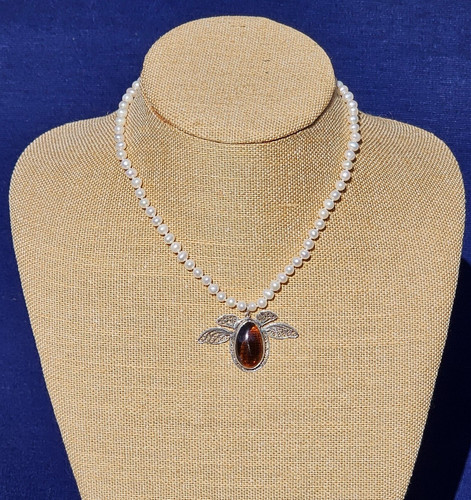 Collana perle argento - di,