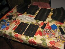 LOTTO 38 pz 10 mt.  POLICAR POLISTIl MADE ITALY ANNI 60 - 70 PISTA ed ACCESSORI