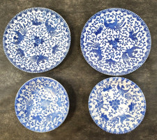 Set 4 ciotole vintage Morimura Phoenix Ware - 2 piatti 7 1/4" e 2 salse 5 1/4"