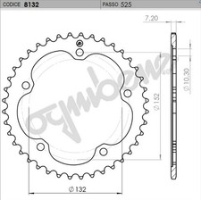 CORONA PASSO 525 41 DENTI MV