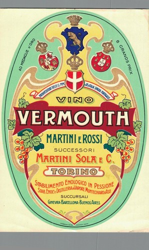 Etichetta vino vermouth - vino,