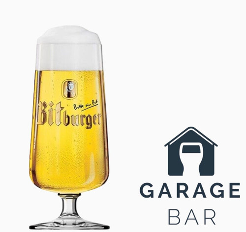 Single bitburger beer glass - bitburger,