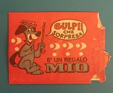 1968 Regalo formaggino mio bustina GULP che sorpresa Locatelli HANNA BARBERA