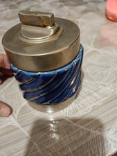  Accendino Da Tavolo Jutson  Ceramica E Metallo Vintage