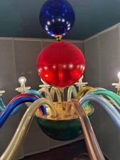 lampadario in vetro soffiato a