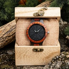 Orologio Uomo Legno Vichingo