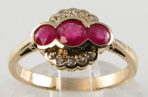 9ct oro giallo rubino - 9ct,