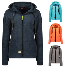 Geographical Norway Donna Felpa Giacca Transizione Esterno Cappuccio Cardigan