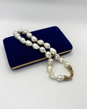 collana perle bianche barocche