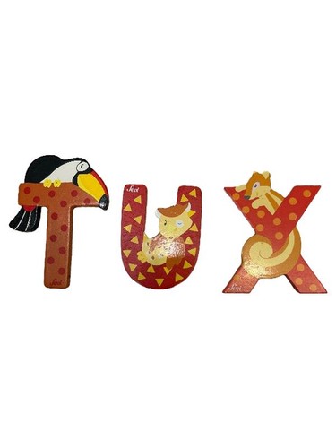 Sevi lettere legno - t, x