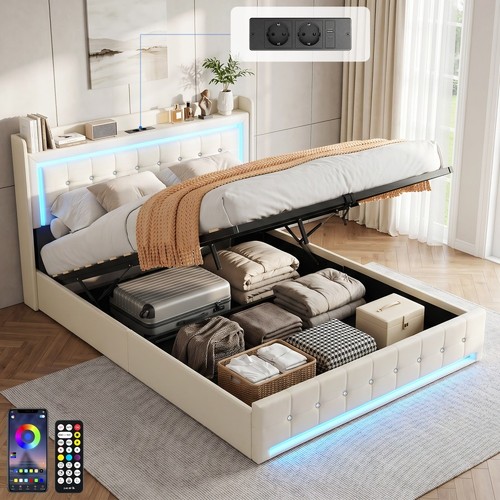Letto imbottito sollevabile