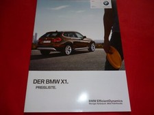 BMW X1 E84 sDrive xDrive 18i 28d 20d 23d listino prezzi del 2011