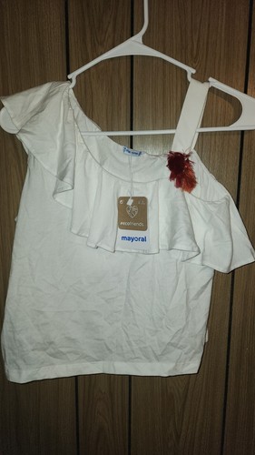 Top bianco bambina mayoral - top,