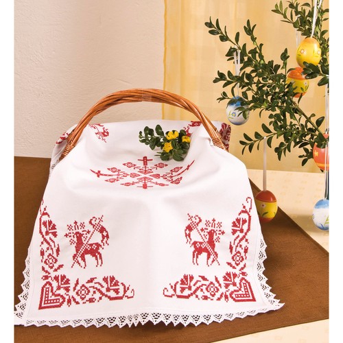 Faie coperta cesto bianco - coperta,