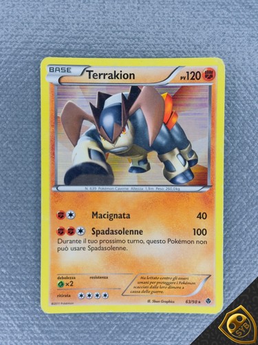 Terrakion rara holo foil - 63/98,