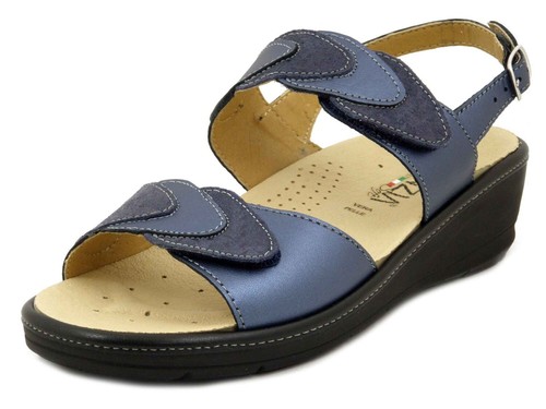 Sandali donna blu - blu, strap