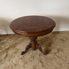 Tavolino rotondo intarsiato