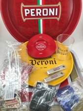 Birra Peroni 3 vassoi + gadget assortiti