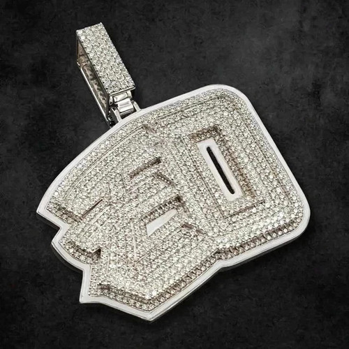 Ciondolo moissanite taglio - ciondolo,