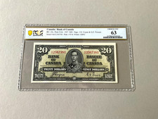 Canada 20 Dollari BC-25c 1937 PCGS 63
