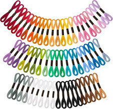 60Pezzi Filo Da Ricamo, 52 Colori 8M(6 Fili), Ricamo Punto Croce, Fili Punto Cro