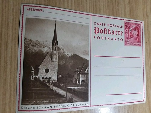Liechtenstein cartolina