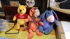 Lotto di 3 peluche dal mondo di Winnie The Pooh