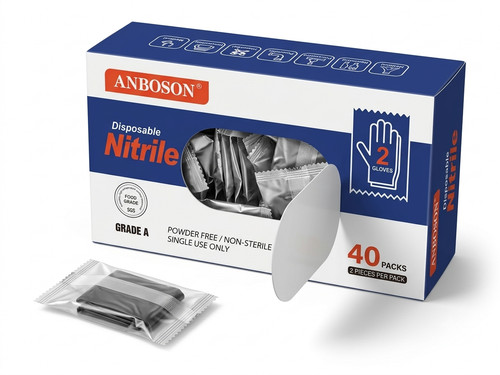 Guanti nitrile nero - guanti, in