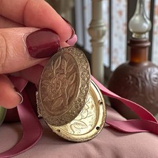 Pendente Gioiello Argento Ciondolo Apribile Vintage Per Capelli Stile Vittoriano