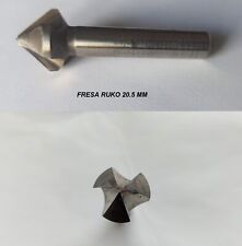 FRESA RUKO 20.5 MM SVASATORE TORNIO TRAPANO COLONNA SVASARE FRESE HSS 3 TAGLIENT