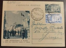 1952 intero postale lire 20