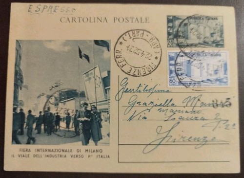 1952 intero postale lire - , 20