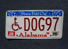 2005 ALABAMA License Plate #