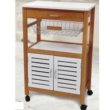 Carrello in legno portatutto