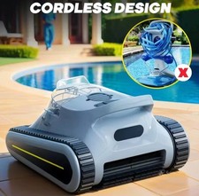 Robot Pulitore SEAUTO MURO LATI Piscina Senza fili NUOVO 2 Motori Pareti Scalini